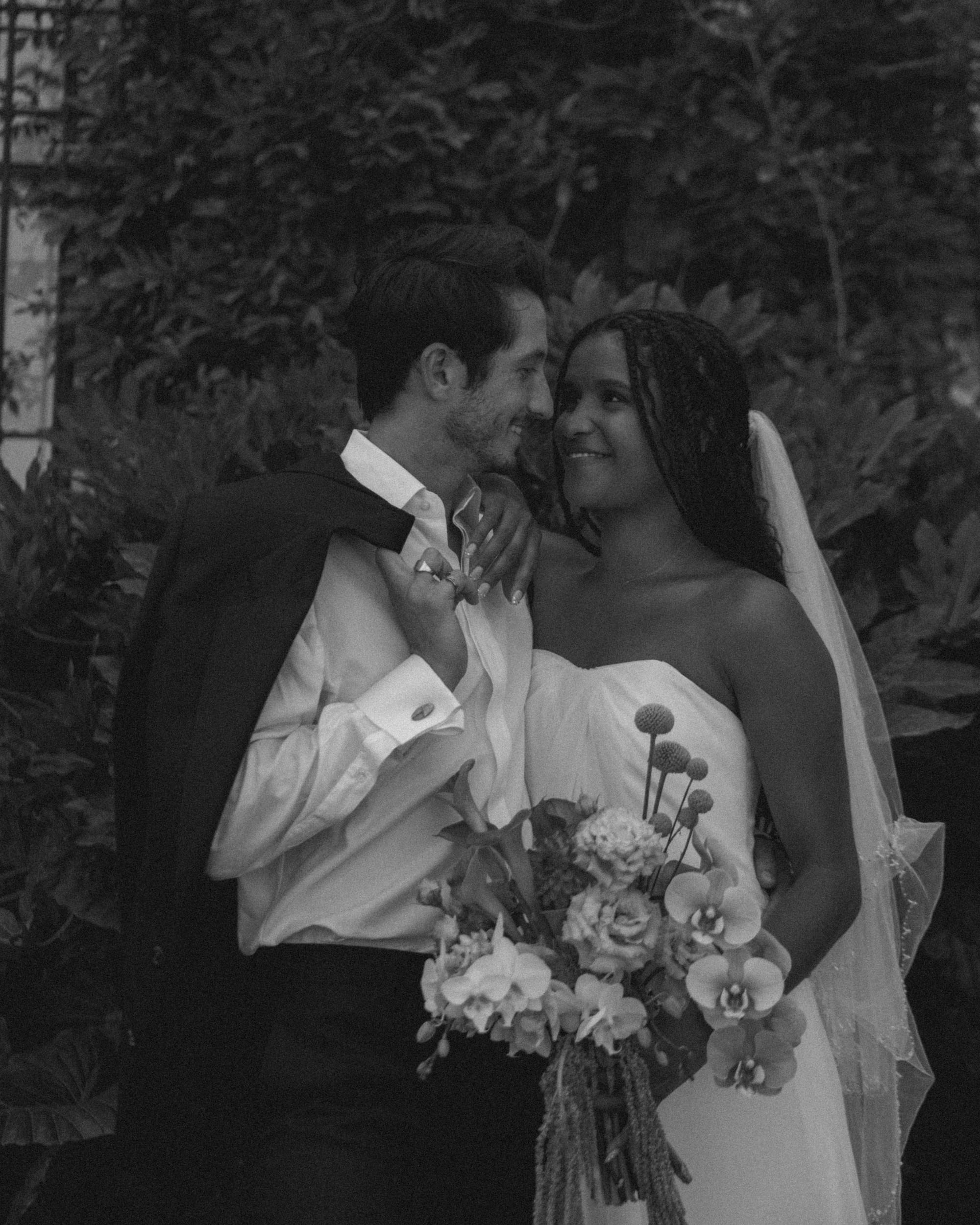 An intimate elopement portrait
